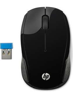 HP 200 Ασύρματο Ποντίκι Black