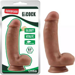 Chisa Novelties Fashion Dude 6.9" Ρεαλιστικό Dildo με Βεντούζα & Όρχεις 17.2cm Tan