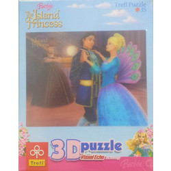 Παιδικό Puzzle Trefl 3D Μίνι Barbie Princess 35 Κομμάτια