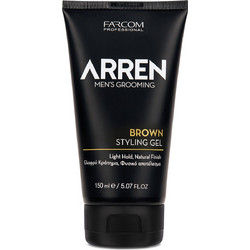 Farcom Arren Brown Styling Gel Μαλλιών Ανδρικό με Χρώμα 150ml