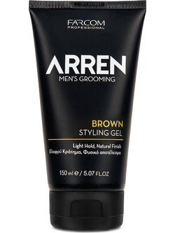Farcom Arren Brown Styling Gel Μαλλιών Ανδρικό με Χρώμα 150ml