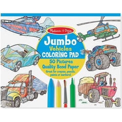 Melissa & Doug Μπλοκ Ζωγραφικής Jumbo Οχήματα 50 σελ. Κωδικός 14205