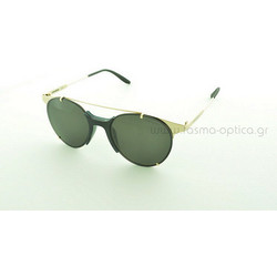 Carrera 128/S J5G/NR Ανδρικά Γυαλιά Ηλίου Οβάλ Μεταλλικά Χρυσά με Πράσινο Polarized Φακό