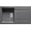 Pyramis Pyragranite Kartesio Iron Grey Ένθετος Νεροχύτης Γρανίτη Αντιστρεφόμενος 86x50cm 070053711