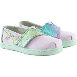 Εσπαντρίγες TOMS Canvas Iridescent Snake Tiny 10015179-PURPLE Κορίτσι
