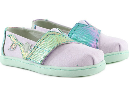 Εσπαντρίγες TOMS Canvas Iridescent Snake Tiny 10015179-PURPLE Κορίτσι