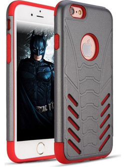 Θήκη Apple iPhone 7 Hybrid TPU - Silver Red