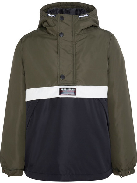 Pepe Jeans Παιδικό Μπουφάν Χειμωνιάτικο Pullover Αδιάβροχο Πράσινο PB401020-885