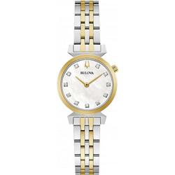 Bulova Regatta Γυναικείο Ρολόι με Ασημί Μεταλλικό Μπρασελέ 98P202
