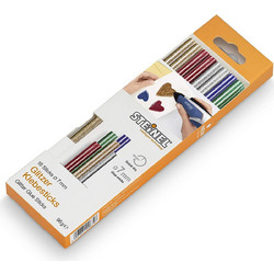 Steinel 065539 glitter multi-colour glue sticks 7mm 96 g - 150 mm length (16 sticks)