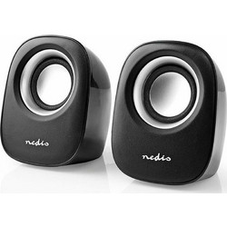 Nedis CSPR10020 Ηχεία Υπολογιστή 2.0 4W Black