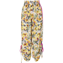 Free People Ψηλόμεσο Υφασμάτινο Γυναικείο Παντελόνι Loose Εφαρμογή Πολύχρωμο OB1264002