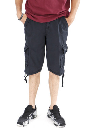 Ανδρική Βερμούδα (Τύπου Cargo,Mε Zώνη) GANDY BLUE NAVY seeYL17932