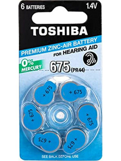 Toshiba Zinc Air 675 6τμχ