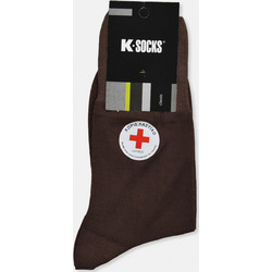 Βαμβακερές κάλτσες K Socks Χωρίς Λάστιχο - Καφέ