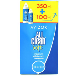 Avizor All Clean Soft Comfort Υγρό Φακών Επαφής 350ml + 100ml