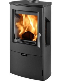 Thorma Wikantica Black Ατσάλινη Ξυλόσομπα Αερόθερμη 8kW