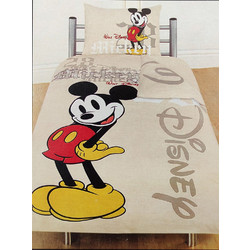 Homeline Σετ Παιδικά Σεντόνια Μονά Βαμβακερά 160x260 Mickey 918