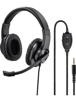 Hama HS-P350 Over Ear Ακουστικά Υπολογιστή με Μικρόφωνο & 3.5mm Jack