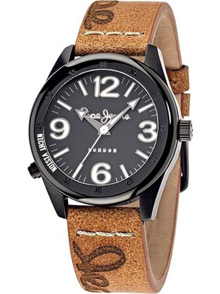 Pepe Jeans Disco-Tech Ανδρικό Ρολόι με Καφέ Δερμάτινο Λουράκι R2351118001