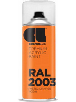 Cosmoslac Premium Acrylic Paint Σπρέι Βαφής Pastel Orange RAL2003 Gloss 400ml