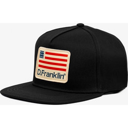 D.Franklin Ανδρικό Καπέλο Jockey Snapback Υφασμάτινο Μαύρο DFKSNA211-0020