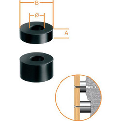 Οριοθέτες απόστασης 5x20mm μαύρο 20τεμ