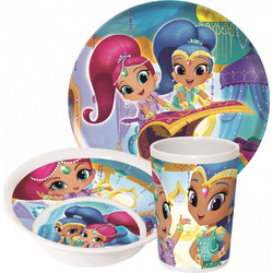 Stor Παιδικό Σετ Φαγητού Shimmer & Shine 3τμχ