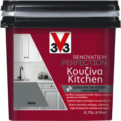 V33 Renovation Perfection Kitchen Χρώμα Πλακιδίων Slate Satin 0.75lt