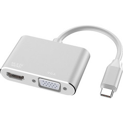 USB 3.1 Type C to HDMI VGA Adapter (Κωδ. 1-DOCK009)
