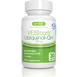 Igennus VESIsorb Ubiquinol-QH Coenzyme Q10 100mg 30 Κάψουλες