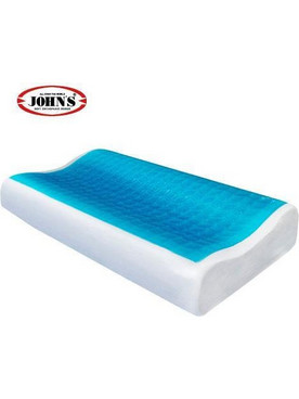 JOHN'S ΑΝΑΤΟΜΙΚΟ ΜΑΞΙΛΑΡΙ ΥΠΝΟΥ MEMORY FOAM WITH COOL GEL 11721 57x37x11/7 cm
