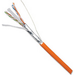 Nexans F/UTP Cat.6a Καλώδιο Δικτύου Ethernet 1m Orange