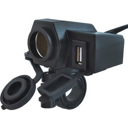 Φορτιστής USB και Αναπτήρας για Μοτοσυκλέτα 12 V SPM 2416