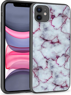 Θήκη iPhone 11 Black TPU - Magenta Stone
