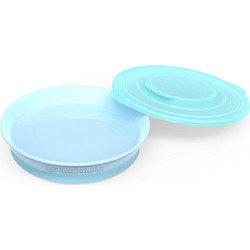 Twistshake Πιάτο Φαγητού Αντιολισθητικό Pastel Blue
