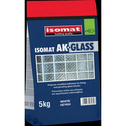 AK-GLASS ΚΟΛΛΑ ΥΑΛΟΤΟΥΒΛΩΝ ΛΕΥΚΗ ISOMAT 5KG (4a)