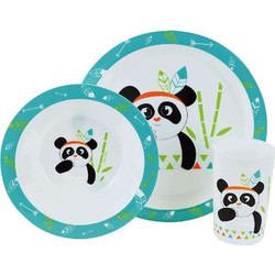 Ango Βρεφικό Σετ Φαγητού Indian Panda 3τμχ
