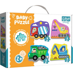 Παιδικό Puzzle Trefl Baby Puzzle Vehicles On Construction 4 In 1 3 + 4 + 5 + 6 Κομμάτια