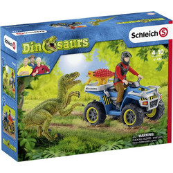 Schleich Dinosaurs Quad Escape from Velociraptor 41466