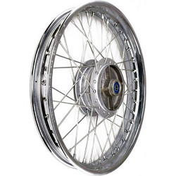 Τροχός ζάντα οπίσθιος κομπλέ Honda Innova 125 / 125ι TTN TITAN ασημί