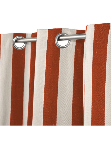 Mc Decor Κουρτίνα με Τρουκς 140x260 Stripes Orange
