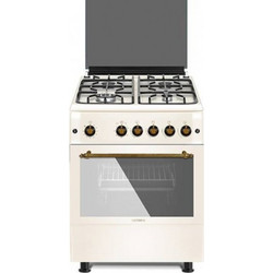 Calfer Gas F6TX40GF-BG Κουζίνα Αερίου 64lt με Εστίες Αερίου 60cm