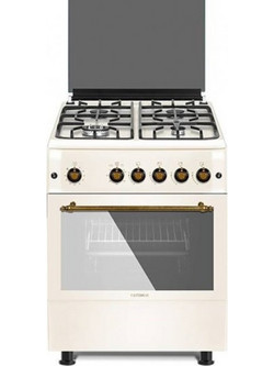 Calfer Gas F6TX40GF-BG Κουζίνα Αερίου 64lt με Εστίες Αερίου 60cm