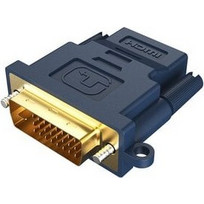 CABLETIME αντάπτορας HDMI σε DVI 24+1 AV599, with Ring, 1080p, μπλε