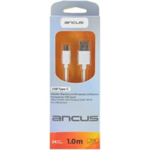 Ancus Ancus USB-C 2,1Α Λευκό 1m 00733