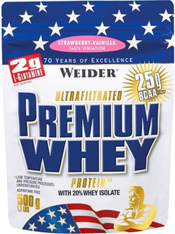 Weider Premium Whey Strawberry Vanilla Πρωτεΐνη Ορού Γάλακτος Γράμμωσης 500gr