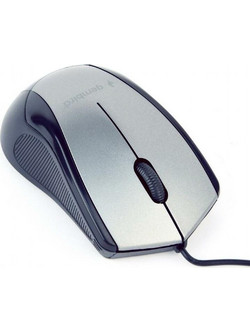 Gembird MUS-3B-02 Ενσύρματο Ποντίκι Silver