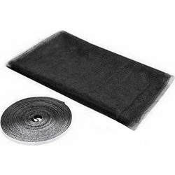 Αυτοκόλλητη Σίτα Παραθύρου Σταθερή με Velcro 150x200cm 02045 Μαύρο OEM