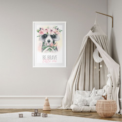 ΠΑΙΔΙΚΗ ΑΦΙΣΑ BE BRAVE 48271 (PVC/PLEXIGLASS ΑΣΠΡΗ ΚΟΡΝΙΖΑ ΜΕ ΠΛΑΙΣΙΟ) 40x60cm